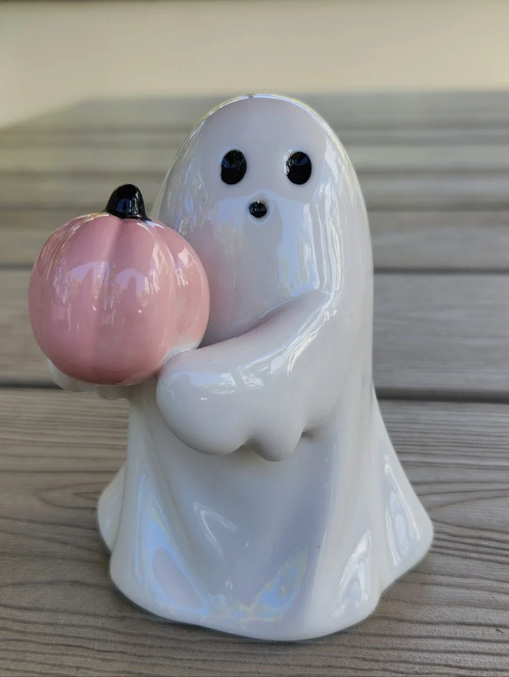 2024 Ceramic Ghost Pink Pumkpin Halloween Figurine TARGET Hyde and Eek! NWT